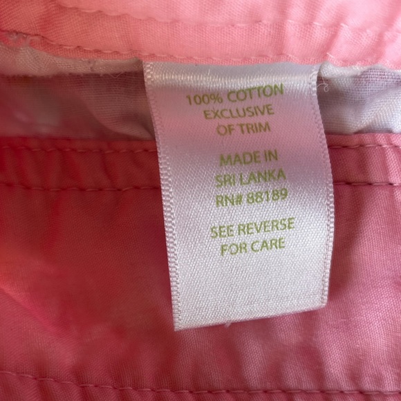 LILLY PULITZER Pink/Orange Shell Print Cotton Shorts - Size 8 - Picture 7 of 11